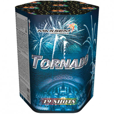 Салют "Tornado" -  19 залпов, 1,2" калибр + фонтан
